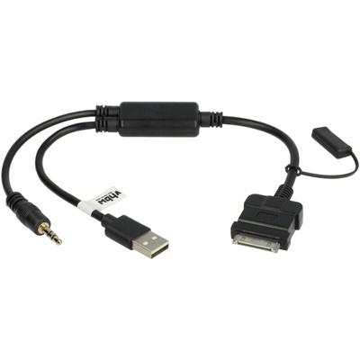 Vhbw - kfz Audio Kabel kompatibel mit Mini R55 Auto, Fahrzeug - Y-Adapter, Schwarz Image