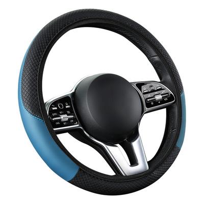 Sollbry Universeller, rutschfester Kunstleder-Lenkradbezug für Autos, Kunstleder-Zubehör, Image