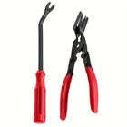 TEMU 2pcs Car Panel Clip Removal Pliers Set - Universal Automotive Trim & Fastener Removal Tool Kit, Ergonomic Grip For Dashboard, Door Panels - Durable Iron Construction, Car Repair Accessorie