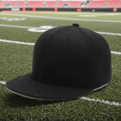 TEMU Unisex Black Breathable Baseball Cap - Adjustable Snapback, Flat Brim, Perfect , Ideal For Sports & Outdoor Activities, Casual Headwear, Modern Headgear, Durable Headwear Image