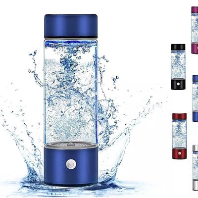 Hydrogen Water Bottle 3 Mins Hydrogen Water Bottle Generator Portable SPE PEM Technology Water Ionizer Gift for Love Suitable for Travel Exercise Home Black Lid
