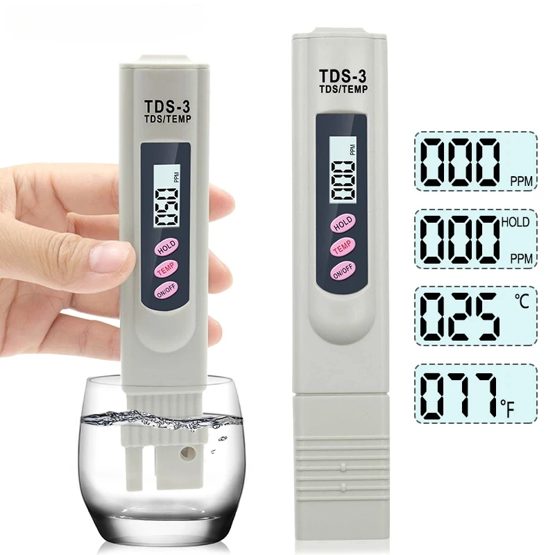 1/3 Pcs Tragbare LCD Digital TDS Wasser Qualität Tester Wasser Test Stift Filter Meter Messwerkzeuge Zubehör für Aquarium Pool Image