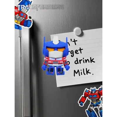 Transformers Optimus Prime Kühlschrankmagnete, niedliche 3D-Kühlschrankmagnete, DIY, dekoratives Whiteboard, Geburtstagsgeschenke für Freunde, Fans