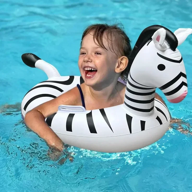Zebra aufblasbares Pool-Spielzeug, Wasserspielzeug, Ausrüstung, Schwimmstuhl, Sommer-Schwimmring für Babys, aufblasbarer schwimmender Sitz, Familienparty