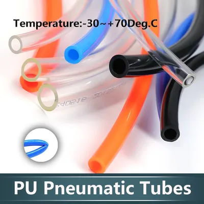 1~10m PU Hose Pneumatic Tube OD 3mm 4mm 6mm 8mm 10mm 12mm 14mm 16mm 18mm 20mm Air Hose Polyurethane Pipe Air Component Hose