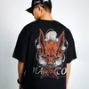 Naruto Nine Tails Fox Anime T-Shirt Schwarz Baumwolle T-Shirt Orange Rot Grafikdruck Universal Transmigrans Studio Männer Frauen Streetwear