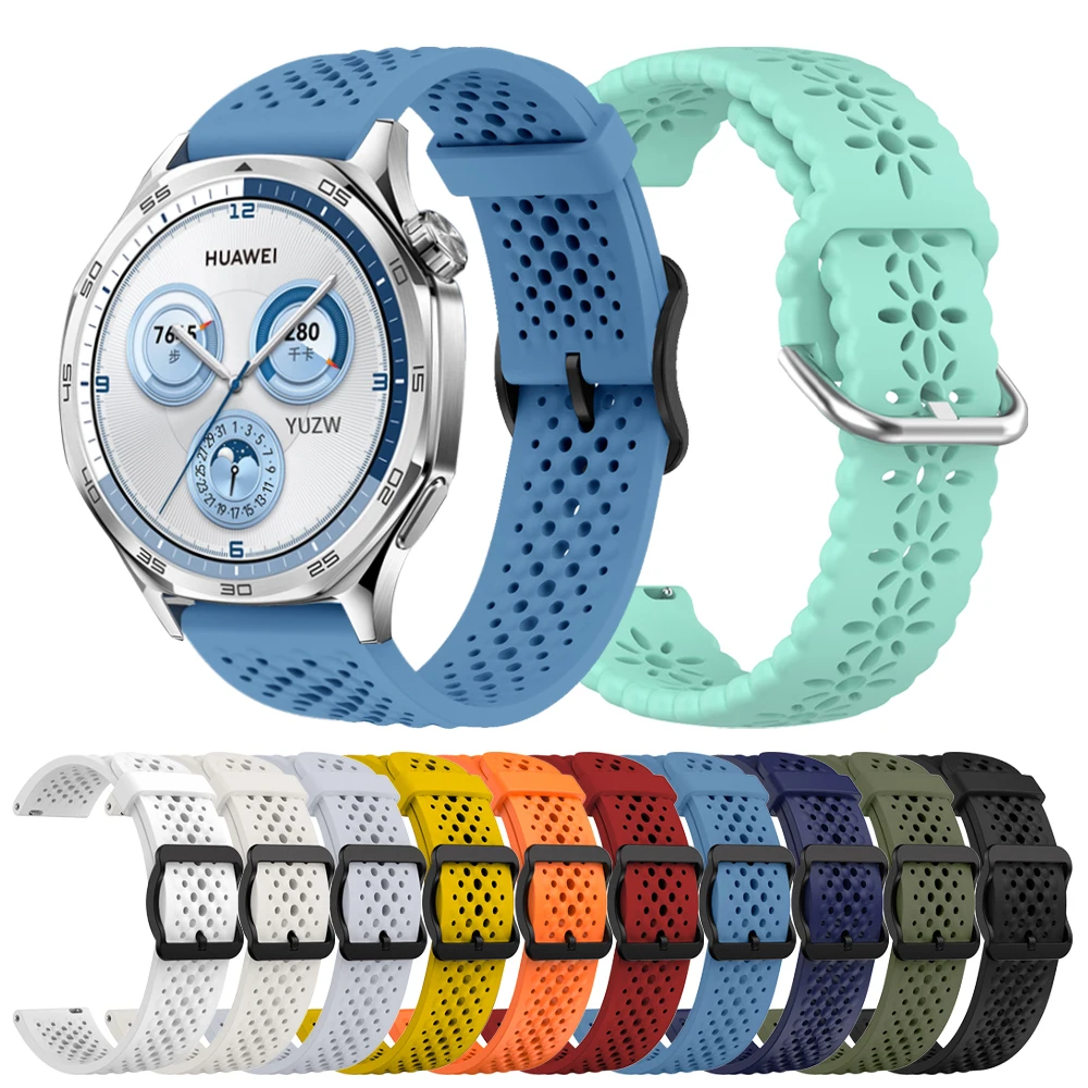 22mm Silikon Armband Für HUAWEI UHR GT 5 Pro 46mm Band Für GT5 GT 4 3 42mm HONOR Magic Uhr 4GS Pro ES Smartwatch Armband Image