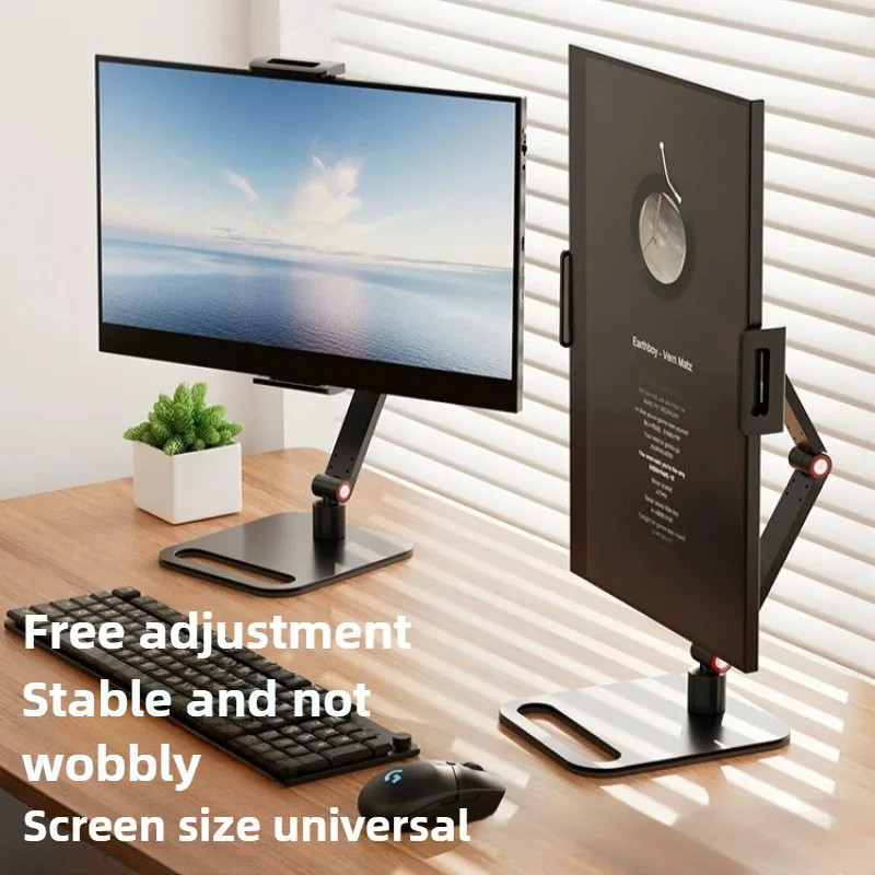 Universeller Monitorständer, Tablet-Ständerhalter für iPad, Kindle, tragbarer Monitorständer-Montagearm, Schreibtischhalter für 12-17,3-Zoll-Displays Image