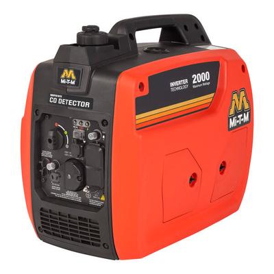 Mi-T-M Gasoline-Powered Portable Inverter Generator with Recoil Pull Start GEN-2000-IMM1 - 1,600/2,000W