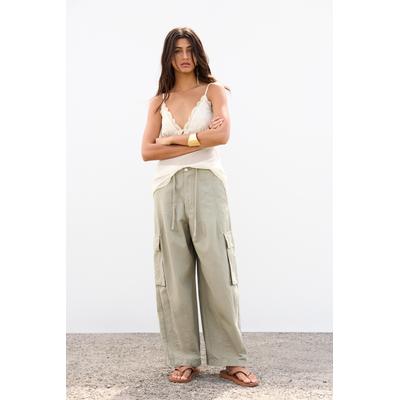 Balloon Fit Technical Cargo Trousers