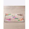 Fußmatte Gr. 4, bunt (beige, bunt), B:70cm H:7mm L:190cm, Polyamid, Kunstfaser, Teppiche