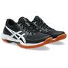 Hallenschuh ASICS "GEL-ROCKET 12", Gr. 42,5, schwarz-weiß (schwarz, weiß), Synthetik, sportlich, Schuhe