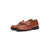 Loafer TOMMY HILFIGER "TH LOGO LEATHER LOAFER", Damen, Gr. 38, braun, Leder, unifarben, klassisch, Schuhe, Blockabsatz, Slipper, Businessschuh mit TH-Schmuckspange
