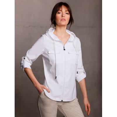 Langarmbluse CREATION L PREMIUM, Damen, Gr. 46, beige (ecru), 70% Modal, 30% Polyester, unifarben, Langarm, Blusen Image