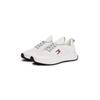 Slip-On Sneaker TOMMY JEANS "TJM RUNNER KNITTED", Herren, Gr. 44, beige (ecru), Textil, unifarben, kontrastfarbene Details, sportlich, Schuhe, Slipper, Freizeitschuh, Schlupfschuh mit sockenähnlichem Einstieg