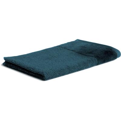 Gästehandtuch MÖVE "Bamboo Luxe", blau (deep lake), B:30cm L:50cm, Walkfrottier, Obermaterial: 60% Baumwolle, 40% Viskose, Handtücher (Packung), besonders weich & voluminös Image
