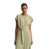 Overall MARC O'POLO "aus TENCEL™ Lyocell", Damen, Gr. 40, Normalgrößen, smooth sage, Obermaterial: 100% Lyocell, unifarben, casual, relaxed fit lang, Rundhals, ohne Ärmel, Overalls