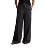 Chinohose MARC O'POLO "aus TENCEL™ Lyocell", Damen, Gr. 42, Normalgrößen, schwarz, Obermaterial: 100% Lyocell, unifarben, casual, weit lang, Hosen