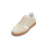 Sneaker MARC O'POLO "aus hochwertigem Rindleder", Damen, Gr. 40, sesame, sanftes weiß, Obermaterial: 100% Leder, unifarben, Schuhe