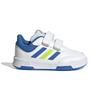 Klettschuh ADIDAS SPORTSWEAR "TENSAUR HOOK AND LOOP", Gr. 23, cloud weiß, bright royal, solar slime, sportlich, Schuhe, für Kinder mit Klettverschluss