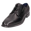 Schnürschuh BUGATTI, Herren, Gr. 46, schwarz, Leder, Basic, Schuhe, Business Schuh, Anzugschuh mit feinem Blockabsatz