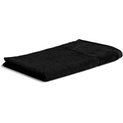 Gästehandtuch MÖVE "Bamboo Luxe", schwarz, B:30cm L:50cm, Walkfrottier, Obermaterial: 60% Baumwolle, 40% Viskose, Handtücher (Packung), besonders weich & voluminös Image