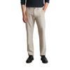 Chinohose MARC O'POLO "aus Baumwoll-Leinen-Mix", Herren, Gr. 33, Länge 34, grau (dapple gray), Obermaterial: 84% Baumwolle, 16% Leinen, unifarben, elegant, gerade, unten schmal normal, Hosen