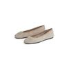 Ballerina TOMMY HILFIGER "TH HARDWARE SUEDE BALLERINA", Damen, Gr. 38, grau (taupe), Veloursleder, klassisch, Schuhe, Flats, Businessschuh, Bequemschuh, Schlupfschuh mit TH-Logo