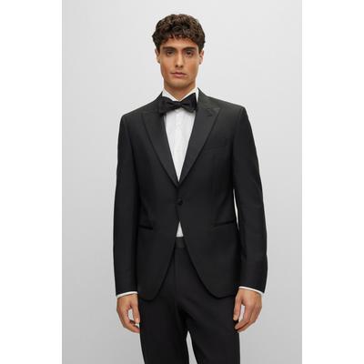 Fliege BOSS "H-BOW T UNTIED", Herren, schwarz (schwarz 001), Web, Seide, unifarben, casual, Fliegen, aus reiner Seide Image