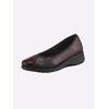 Ballerina CASUAL LOOKS, Damen, Gr. 39, rot (bordeaux), Lackleder, Glattleder, sportlich, Schuhe