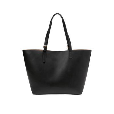 Shopper MARC O'POLO "mit herausnehmbarer Innenpouch", Damen, Gr. B/H/T: 51cm x 32cm x 13cm, schwarz, Leder, unifarben, Taschen Image