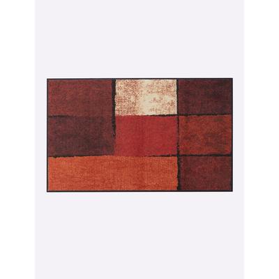 Fußmatte SALONLOEWE Gr. 5, orange (terra, gemustert), B:115cm H:7mm L:175cm, Polyamid, Kunstfaser, Teppiche Image