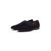 Slipper TOMMY HILFIGER "HILFIGER FLEXIBLE SUEDE LOAFER", Herren, Gr. 42, blau (dunkelblau), Veloursleder, unifarben, elegant, Schuhe, Blockabsatz, Loafer, Businsesschuh, Abendschuh mit Logoflag