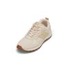 Sneaker MARC O'POLO "aus edlem Rindleder und Mesh-Einsatz", Damen, Gr. 41, silky stone, sesame, Obermaterial: 80% Polyester, 20% Leder, unifarben, Schuhe