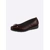 Ballerina CASUAL LOOKS, Damen, Gr. 39, rot (bordeaux), Lackleder, Basic, Schuhe