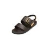 Sandale MARC O'POLO "aus edlem Rindleder", Damen, Gr. 42, braun (schwarz chocolate), Obermaterial: 100% Leder (Rind), unifarben, Schuhe