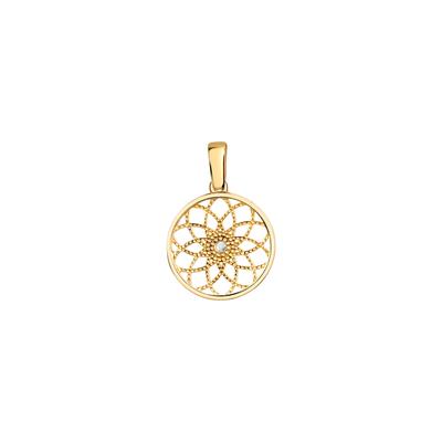 Ketten-Anhänger VIVANCE "375/- Gelbgold glanz Lebensblume", gelb, Schmuckanhänger, Damen, ONE-SIZE, Gold, 0,6 g Image