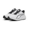 Laufschuh PUMA "Skyrocket Lite 2 Laufschuhe Erwachsene", Gr. 45, weiß (weiß silber schwarz metallic), Obermaterial: Synthetik, Textil; Futter: Textil; Innensohle: Textil; Laufsohle: Synthetik, Gummi, Schuhe
