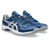 Hallenschuh ASICS "COURT HUNTER FF", Gr. 48, mako blau, gravel, Synthetik, sportlich, Schuhe