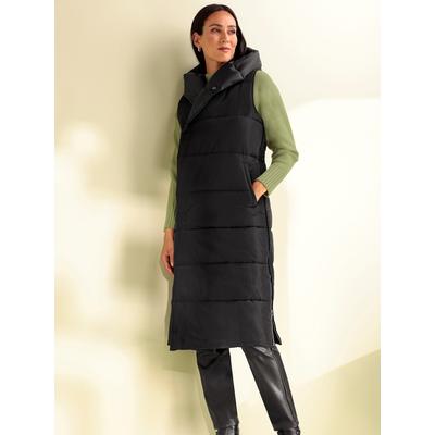 Steppweste HEINE, Damen, Gr. 40, schwarz, 100% Polyester, Wattierung:100% Polyester, unifarben, Westen Image