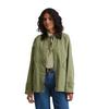 Outdoorjacke MARC O'POLO "aus hochwertigem Canvas", Damen, Gr. 40, forest moss, Obermaterial: 80% Baumwolle, 20% Polyamid; Füllung: 100% Nicht verfügbar; Futter: 100% Nicht verfügbar, unifarben, casual, relaxed fit, Langarm, Jacken