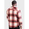 Funktionsjacke REDEFINED REBEL "Redefined Rebel Overshirt RRIan Overshirt", Herren, Gr. M, rot (rot check), 100% Polyester, Jacken
