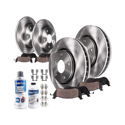 1998-2002 Lincoln Town Car Front and Rear Brake Pad and Rotor Kit - Detroit Axle