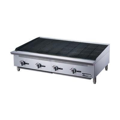 Dukers DCRB48 48" Gas Charbroiler w/ Cast Iron Grates - Convertible, Stainless Steel, Gas Type: LP