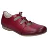 Riemchenballerina JOSEF SEIBEL "Fiona 04", Damen, Gr. 44, lila (beerenfarben), Leder, klassisch, Schuhe, Slipper, Sandale, Komfortschuh mit raffiniertem Gummizug