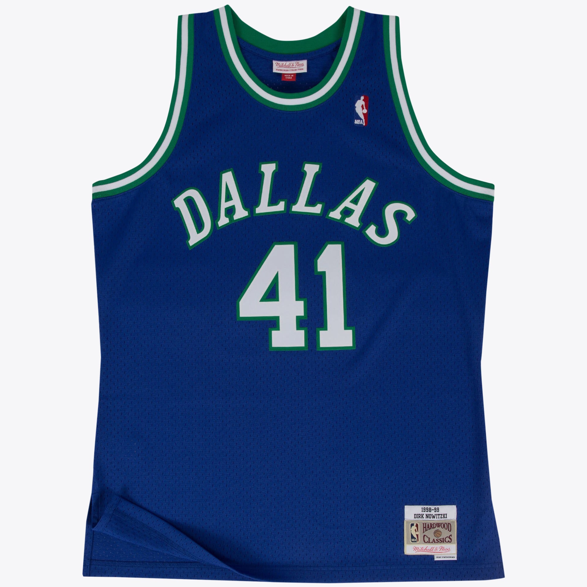 Maillot Swingman Extérieur Dallas Mavericks 1998-99 Mitchell & Ness – Bleu – Dirk Nowitzki - Homme Taille: M