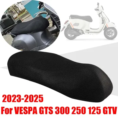 For VESPA GTS 300 125 Super GTV 300 250 GTS300 2023 2024 Scooter Mesh Seat Cushion Cover Heat