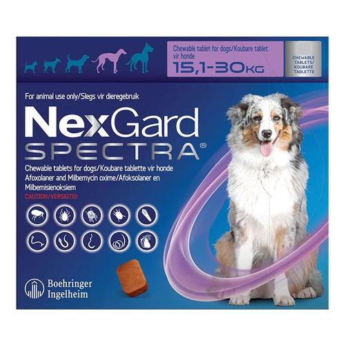 Nexgard Spectra Grands Chiens 33-66 Lbs Purple 6 Pack