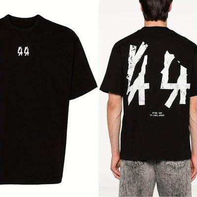 TEMU 2025 44 Cotton T-shirt Men's Women's Hip Hop Letter Printed Tshirt Quality Designer Brand Tee Tops Streetwear 44 Image