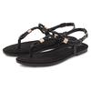 Sandale VIVANCE "Sommerschuh", Damen, Gr. 39, schwarz, Obermaterial: 100% Lederimitat. Futter: 100% Lederimitat. Decksohle: 100% Textilmaterial. Laufsohle: 100% Synthetik, unifarben, modisch, Schuhe, Zehentrenner, Sommerschuh, Sandalette mit...